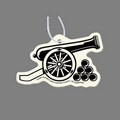 Paper Air Freshener Tag W/ Tab - Cannon (Weapon)